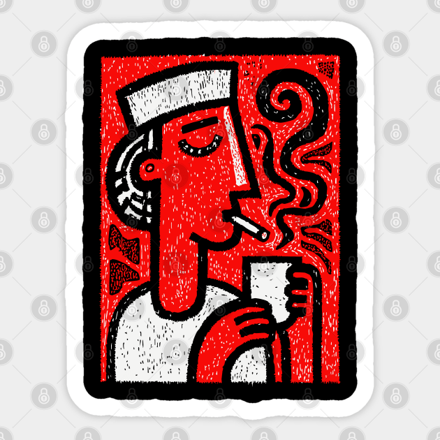 Stressed Nurse | Dark Humor Medical Graphic Sticker by TuncGK